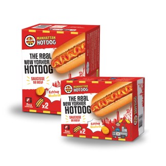 Pack Hotdog Ketchup Moutarde <span> EASY READY </span> - Frais (consommation dans les 7 jours après expédition)